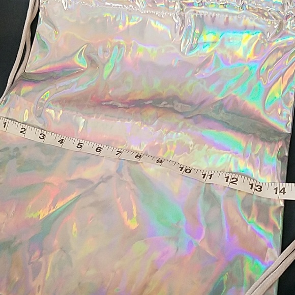 💚 3•$30 💚 Silver Holographic Bag with drawstring - Picture 5 of 5